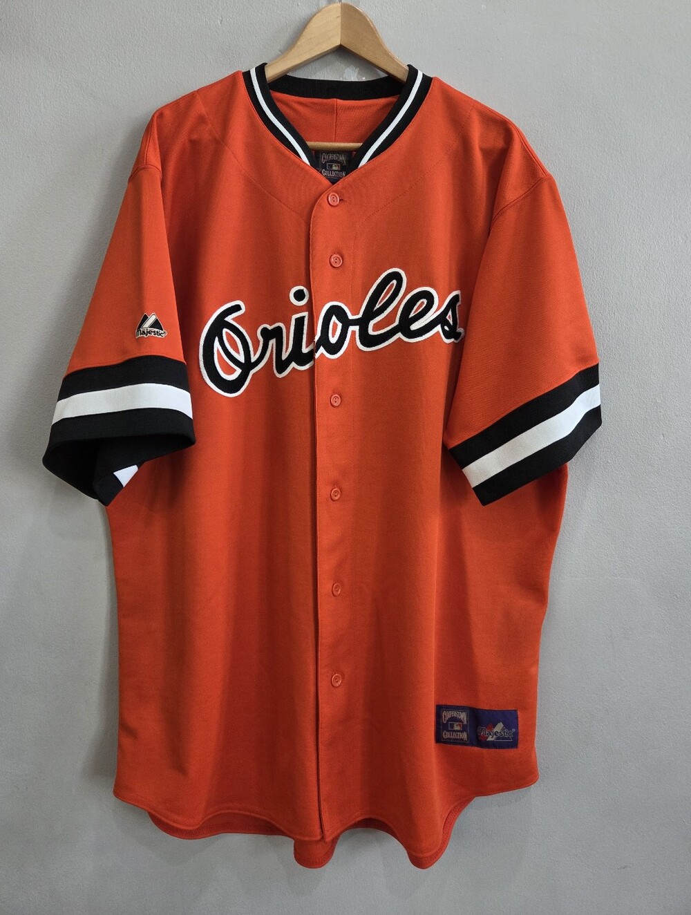 Majestic Baltimore Orioles Cooperstown Collection Sewn Button Jersey Men's XXL